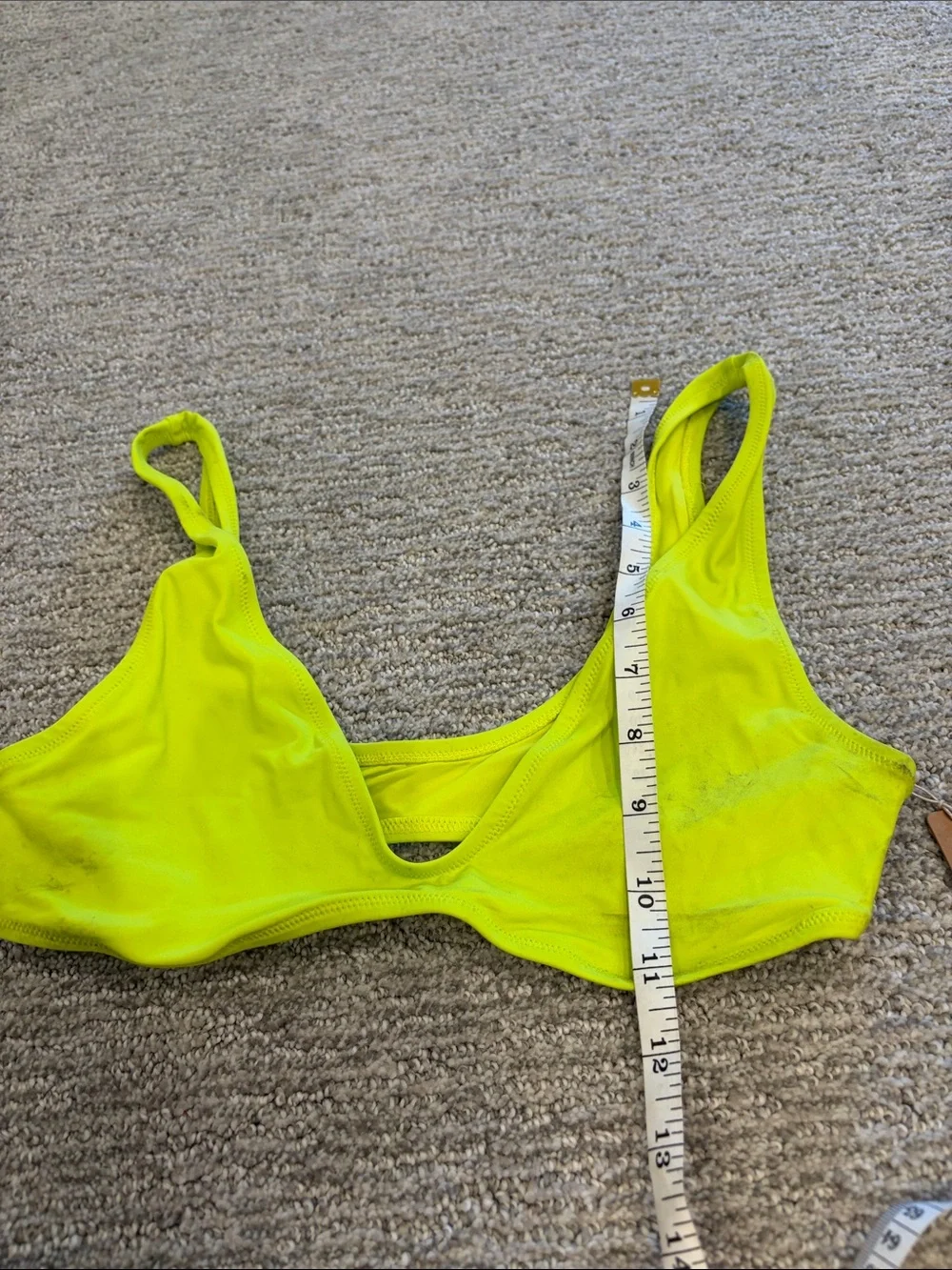 SKIMS Women's Signature Swim Plunge Bikini Top Size S In Sphere